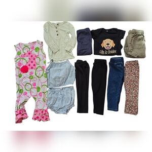 Baby Girls Mixed Clothing Lot Size 12-24mo  Summer Gift Daycare